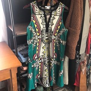 NWT Aztec drop peplum dress